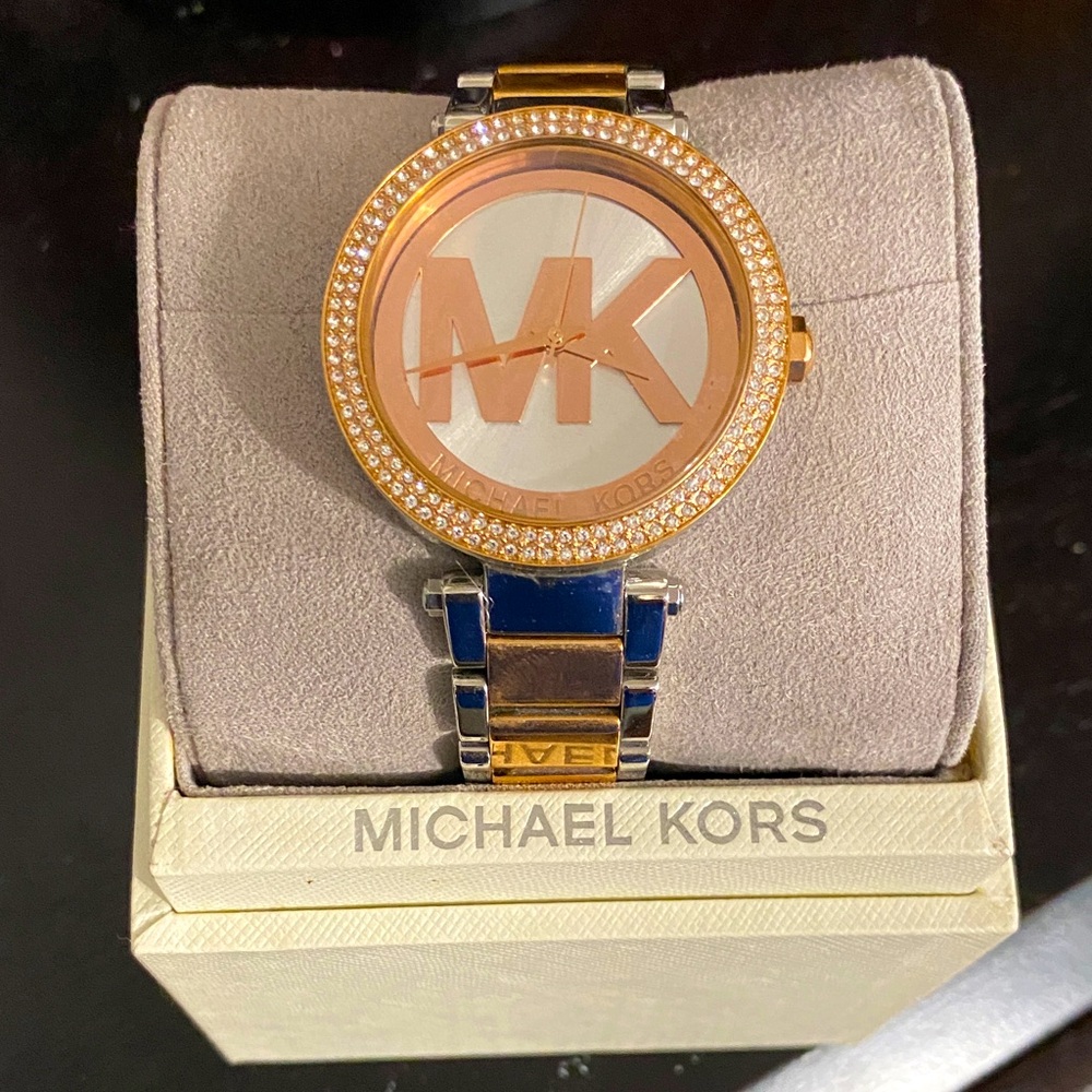 Michael Kors Two-Tone Crystal Watch